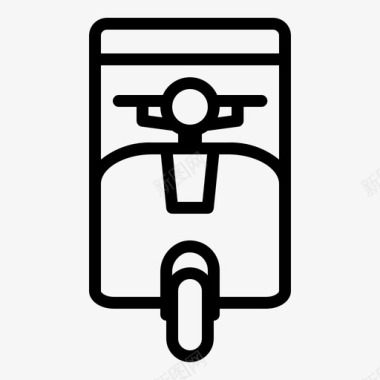 摩托车汽车自行车图标图标
