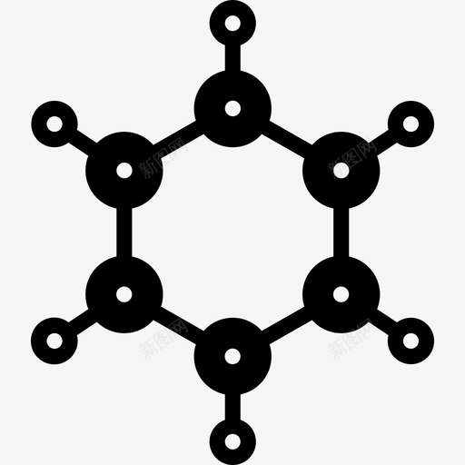 分子物理7填充图标svg_新图网 https://ixintu.com 分子 填充 物理7