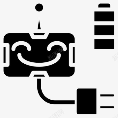 机器人android2固态图标图标