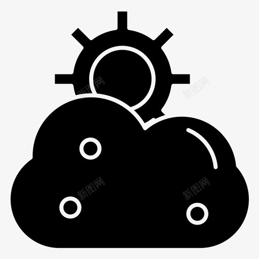 云装备设置图标svg_新图网 https://ixintu.com 云 装备 设置