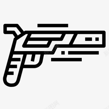 手枪枪武器图标图标