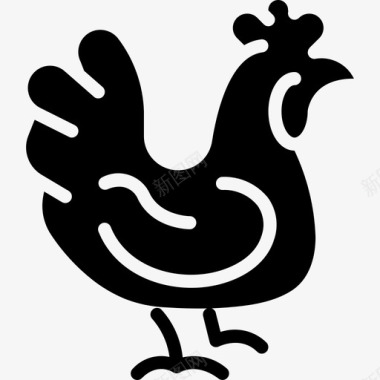 鸡肉养殖31填充图标图标