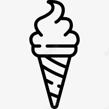 冰淇淋快餐45直系图标图标