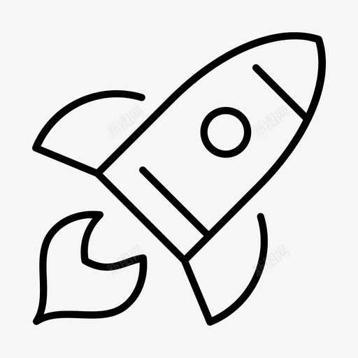 启动导弹火箭图标svg_新图网 https://ixintu.com 其他 启动 导弹 火箭 飞船