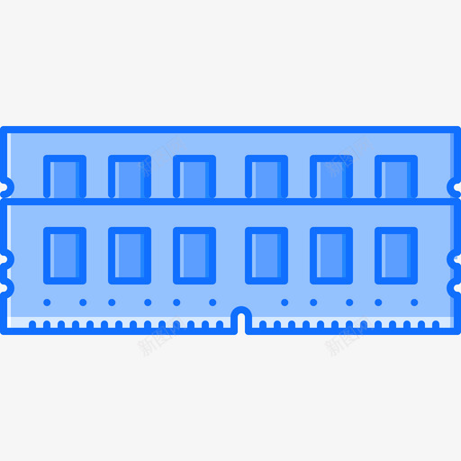随机存取存储器计算机8蓝色图标svg_新图网 https://ixintu.com 蓝色 计算机8 随机存取存储器