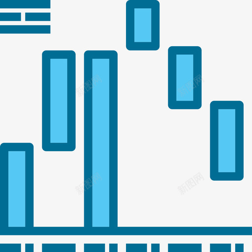 条形图图表9蓝色图标svg_新图网 https://ixintu.com 图表9 条形图 蓝色