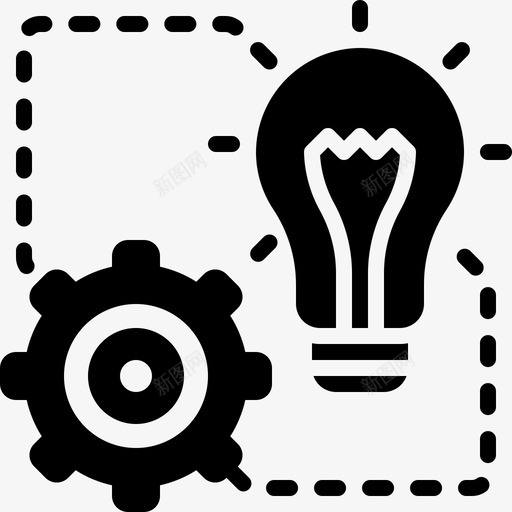 创意灯泡商业和经济图标svg_新图网 https://ixintu.com 创意 商业和经济 灯泡