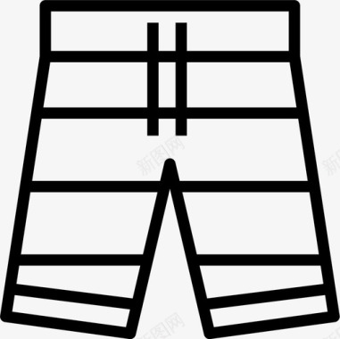 游泳裤夏季46直线型图标图标
