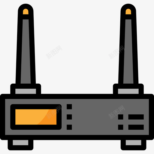 路由器计算机与技术2线颜色图标svg_新图网 https://ixintu.com 线颜色 计算机与技术2 路由器