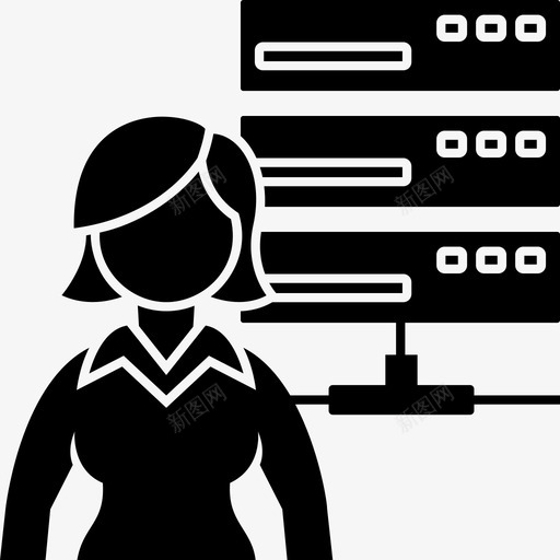 计算机工程师数据数据库图标svg_新图网 https://ixintu.com 主管 女职员 女职员字形 数据 数据库 计算机工程师