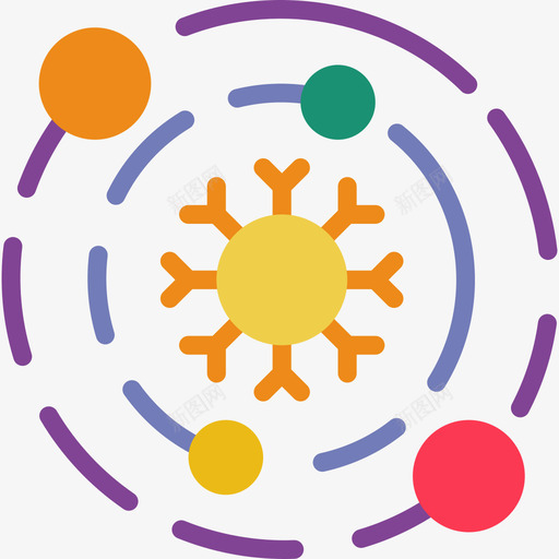 太阳系空间65平坦图标svg_新图网 https://ixintu.com 太阳系 平坦 空间65