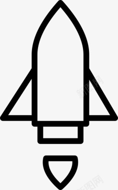 火箭星际飞船图标图标