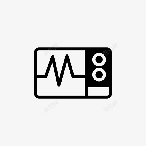 监护仪健康医院图标svg_新图网 https://ixintu.com 健康 医学 医学1 医院 监护仪