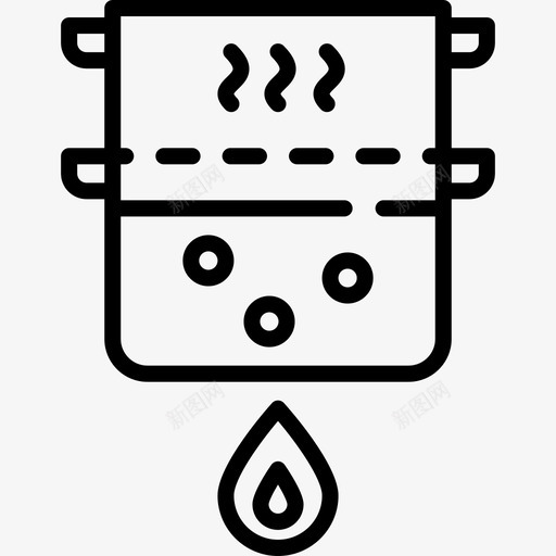 锅烹饪49线性图标svg_新图网 https://ixintu.com 烹饪49 线性 锅