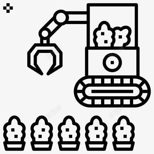 农业机器人农业耕作图标svg_新图网 https://ixintu.com 农业 农业机器人 农场 未来农业 机器人 耕作