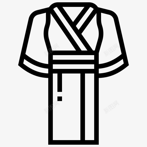 yukata连衣裙服装日本图标svg_新图网 https://ixintu.com yukata连衣裙 日本 服装