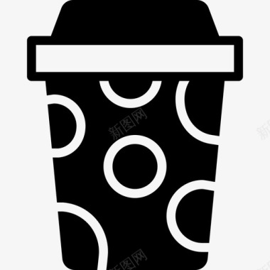 咖啡杯食物81固体图标图标