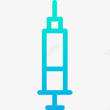 注射器健身78梯度图标图标