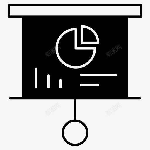 演示文稿黑板图表图标svg_新图网 https://ixintu.com 图表 演示文稿 黑板