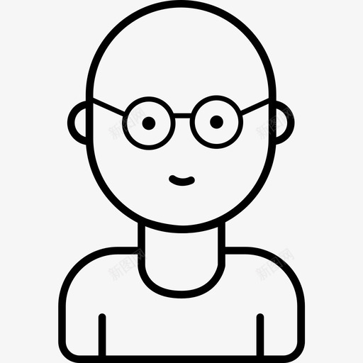 头像眼镜男图标svg_新图网 https://ixintu.com 头像 用户 男 眼镜 简介