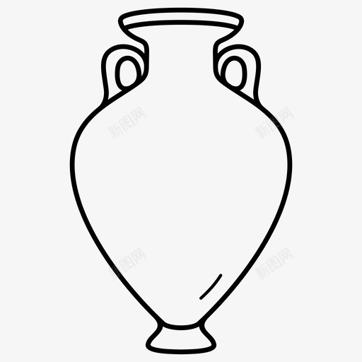 希腊花瓶陶器罐子图标svg_新图网 https://ixintu.com 器皿 希腊花瓶 罐子 葡萄酒 陶器 香水