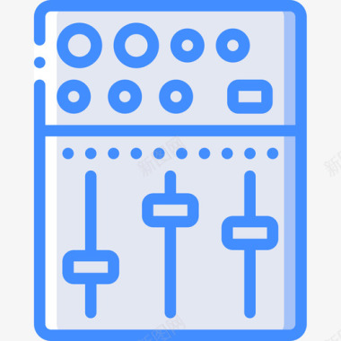 混音器创意6蓝色图标图标