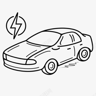 电动汽车充电电动图标图标