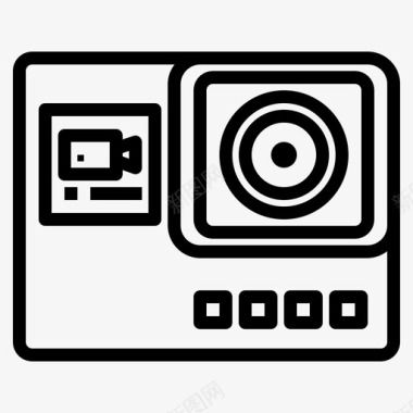 动作摄像机设备电子图标图标