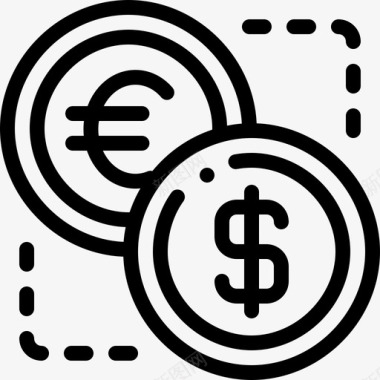 货币银行业15直系图标图标