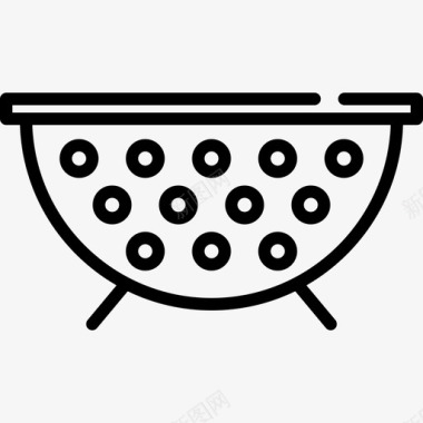 炉排烹饪49线性图标图标