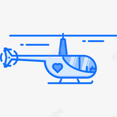 直升机医药13蓝色图标图标