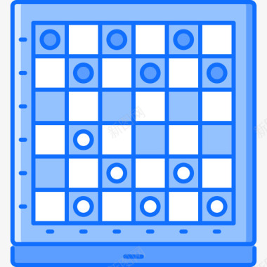 棋盘游戏5蓝色图标图标