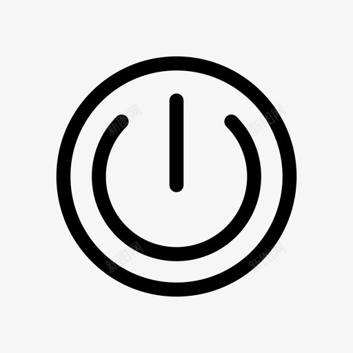 电源标志按钮控制装置图标svg_新图网 https://ixintu.com 信号 关闭 打开 按钮 控制装置 电源标志