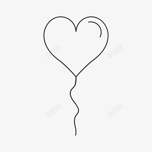 气球心baloon手绘图标svg_新图网 https://ixintu.com baloon 情人节 情人节2017 手绘 气球心 薄