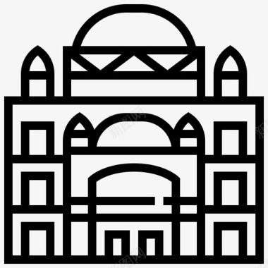 穆罕默德阿里清真寺建筑地标图标图标