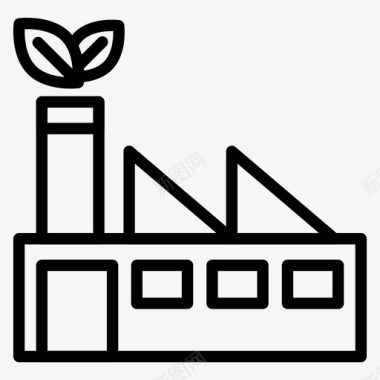 生态工厂生态绿色图标图标