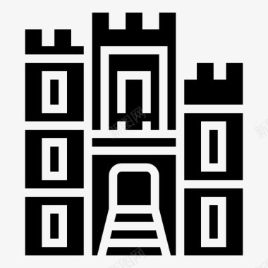 科英布拉大教堂建筑地标图标图标
