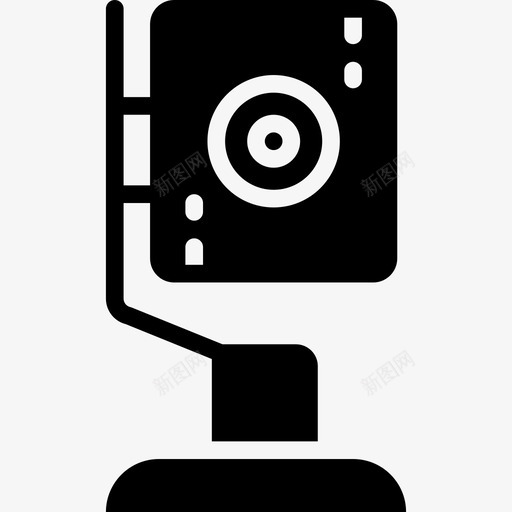 安全摄像头智能家居6填充图标svg_新图网 https://ixintu.com 填充 安全摄像头 智能家居6