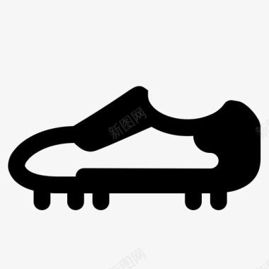 足球鞋运动鞋图标图标