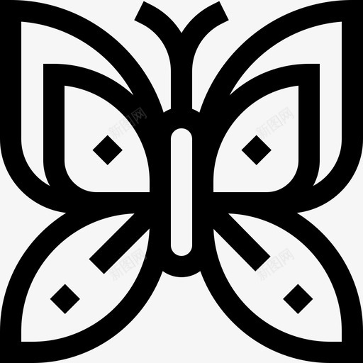 ButterflyBoHo5线性图标svg_新图网 https://ixintu.com BoHo5 Butterfly 线性