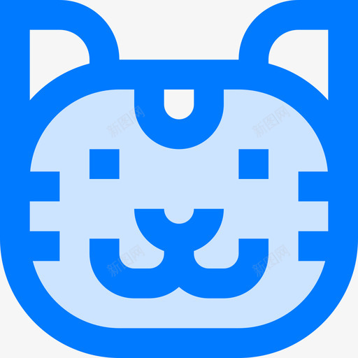 猫宠物28蓝色图标svg_新图网 https://ixintu.com 宠物28 猫 蓝色