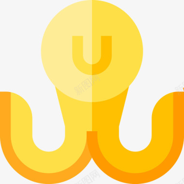 章鱼自然54扁平图标图标