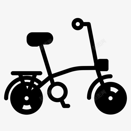 折叠自行车自行车运动图标svg_新图网 https://ixintu.com 折叠自行车 自行车 自行车实心 运动 运输