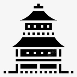 金阁寺金阁寺建筑日本图标高清图片