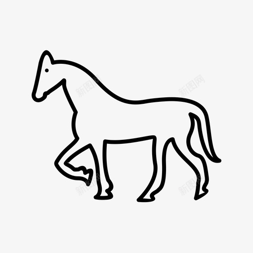 马运输旅行图标svg_新图网 https://ixintu.com 16农场 旅行 运输 马