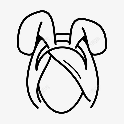 动物耳朵兔子狂欢节图标svg_新图网 https://ixintu.com 兔子 兔子耳朵 动物耳朵 头饰 狂欢节