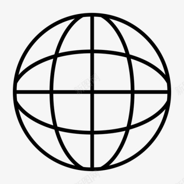 世界全球网络图标图标