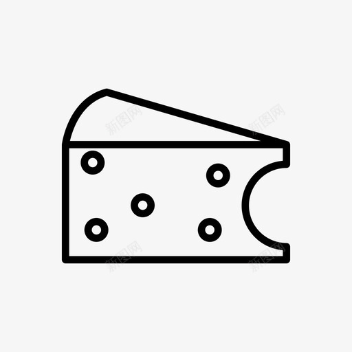 奶酪美味食物图标svg_新图网 https://ixintu.com 健康 厨房和食物 奶酪 美味 零食 食物