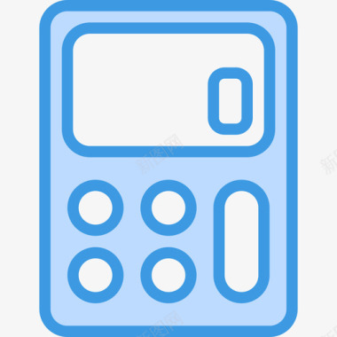 计算器计算5蓝色图标图标