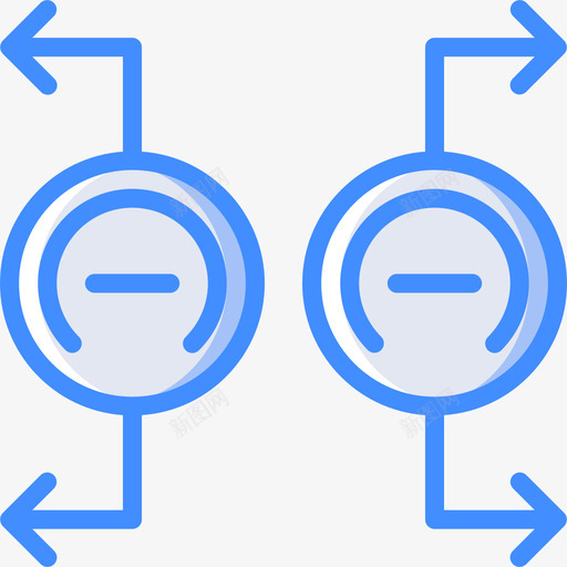 磁铁物理5蓝色图标svg_新图网 https://ixintu.com 物理5 磁铁 蓝色